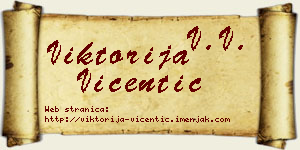 Viktorija Vićentić vizit kartica